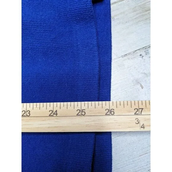 Polo Ralph Lauren Pullover Mens Medium BLUE 1/4 Zipper Sweater Shirt Pony Logo - Picture 8 of 9